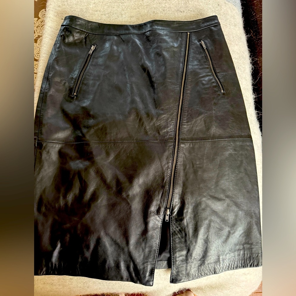 Black Leather Skirt